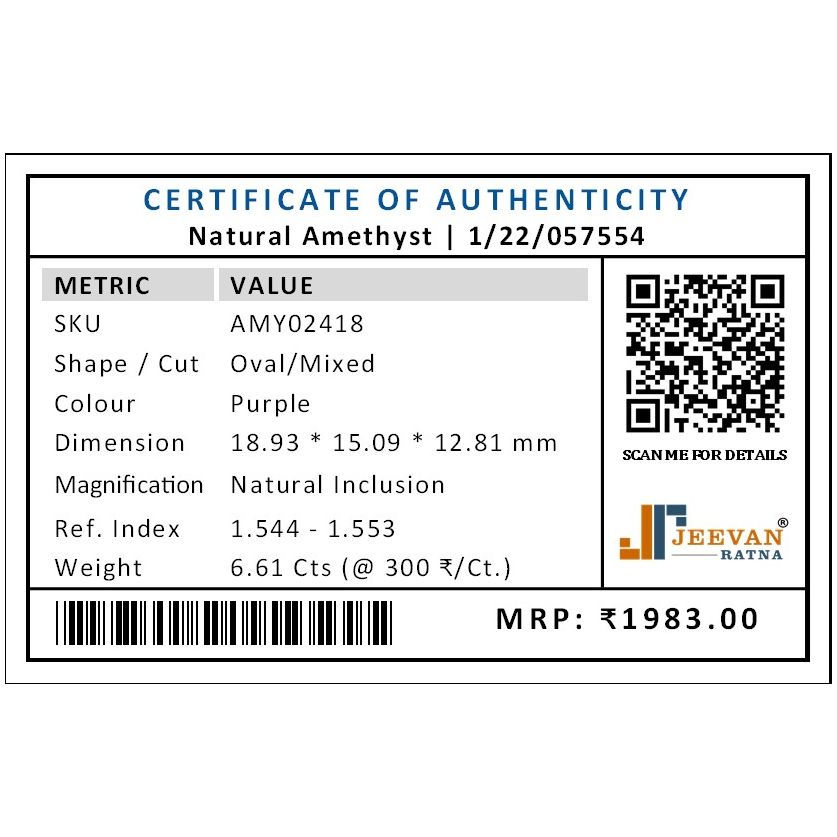Thumbnail: 6.61 Ct. Amethyst