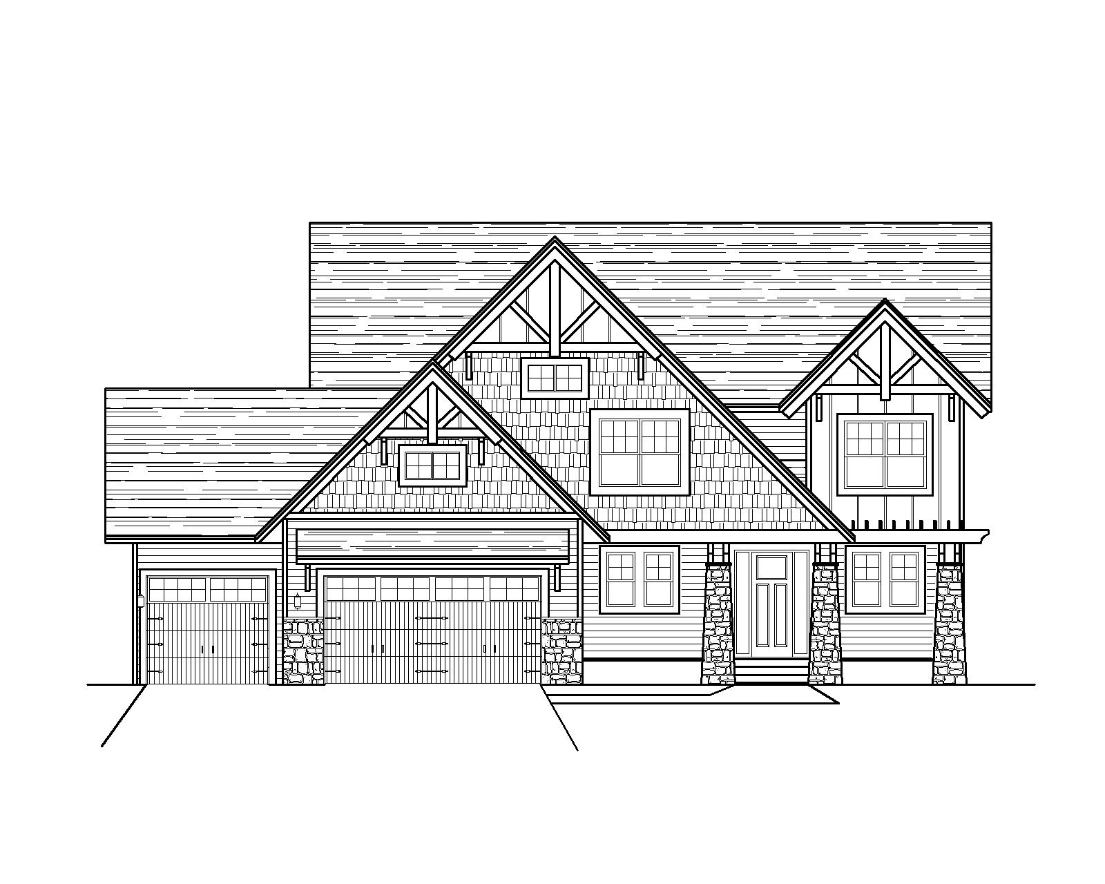 Racquel Two Story House Plan Cornerstone