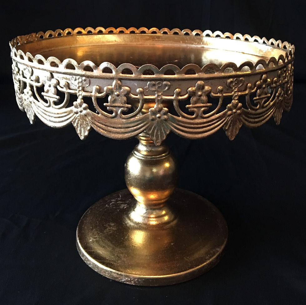 Gold Traditional Style Decorative Cake Stand