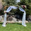 Thumbnail: Arch Wood Square Light Stain Backdrop Stand