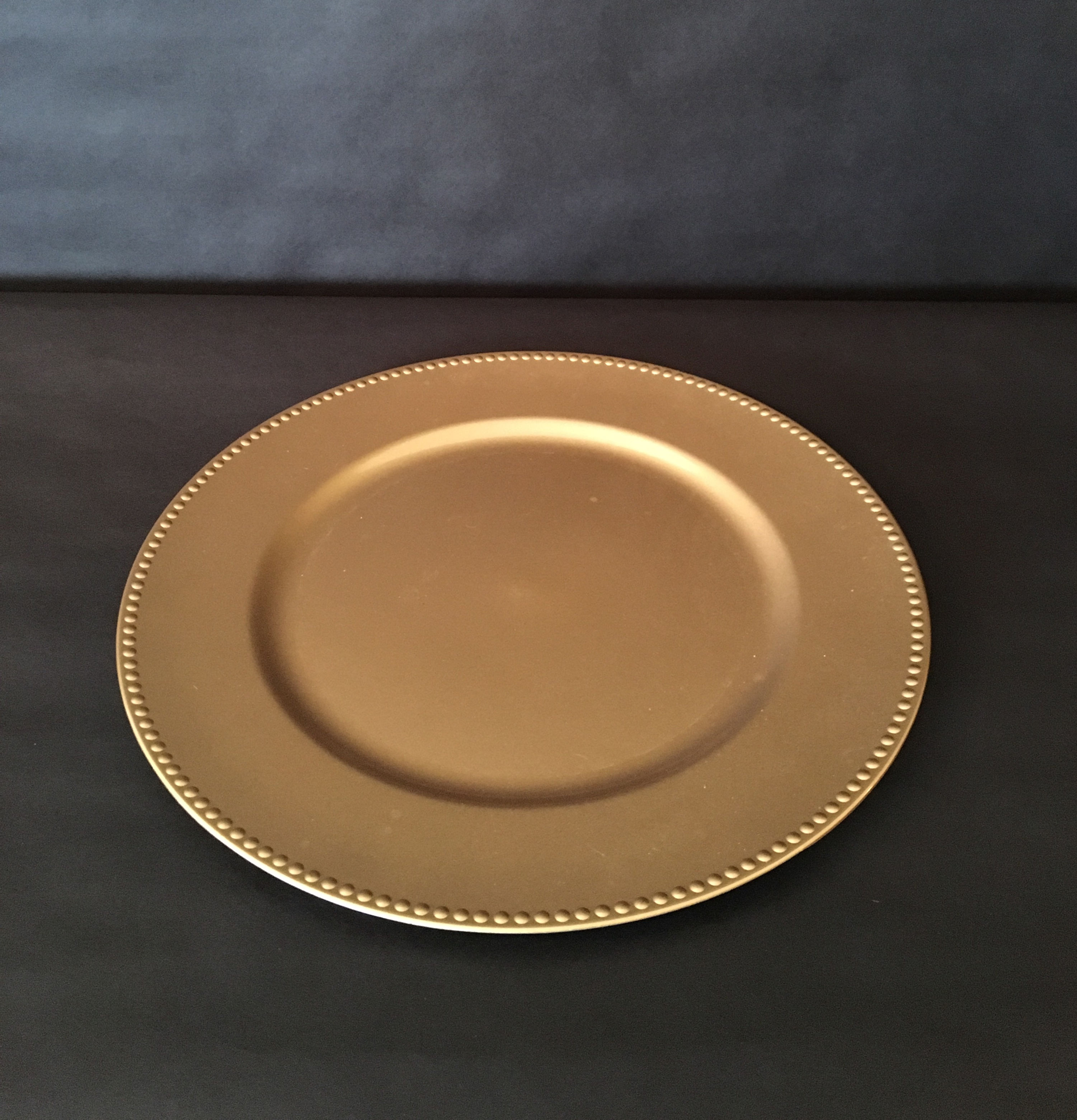 Gold Beaded Chargers