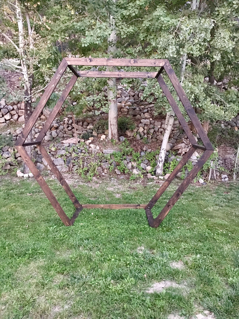 Thumbnail: Arch Wood Hexagon Backdrop Stand