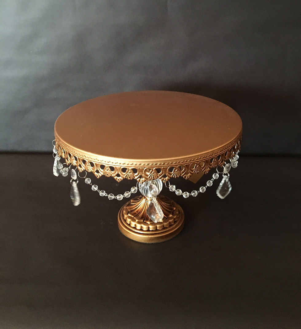 Gold Jewled Cake Stand