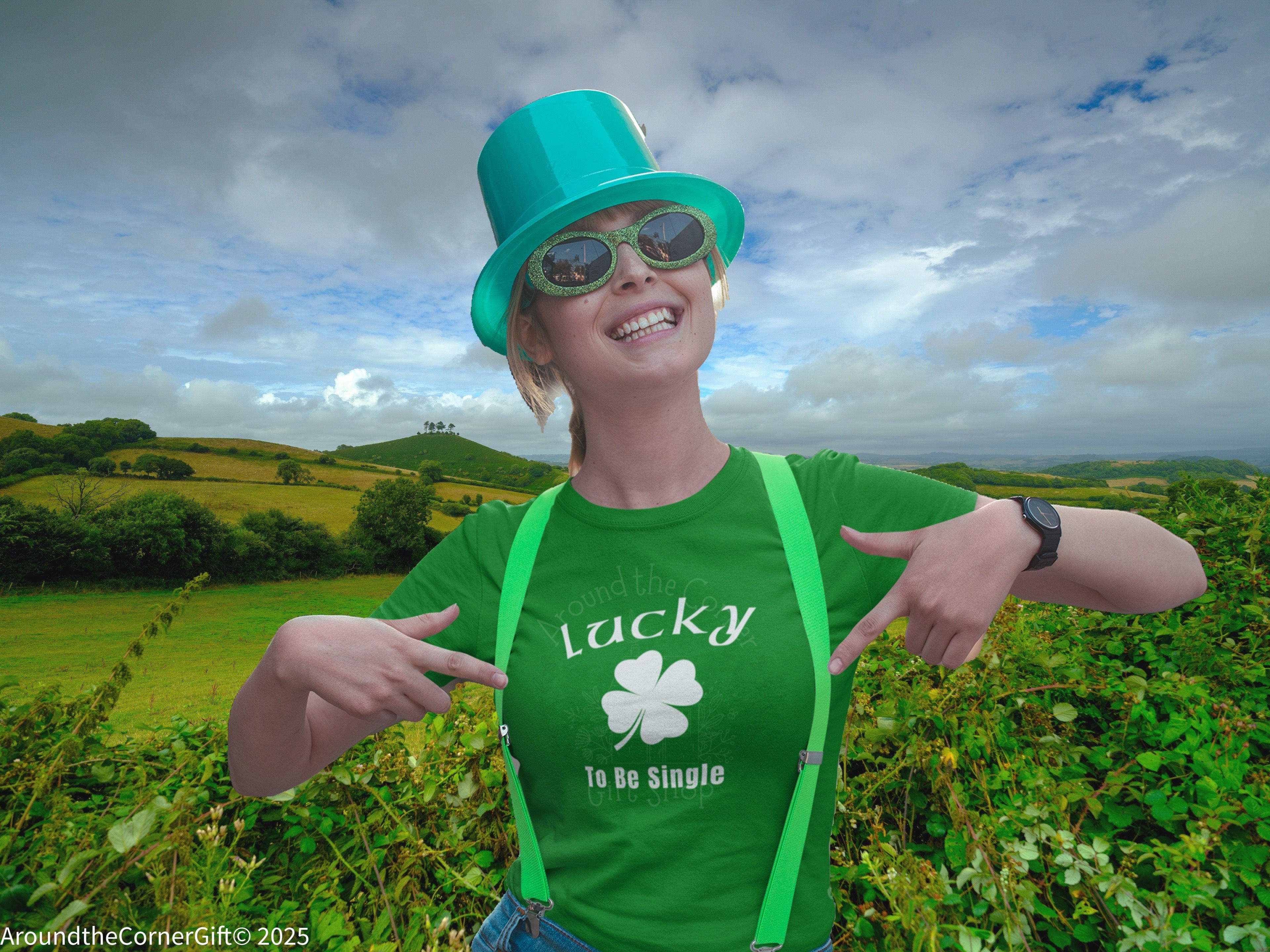 Lucky to be Single T-shirt | Irish t-shirt