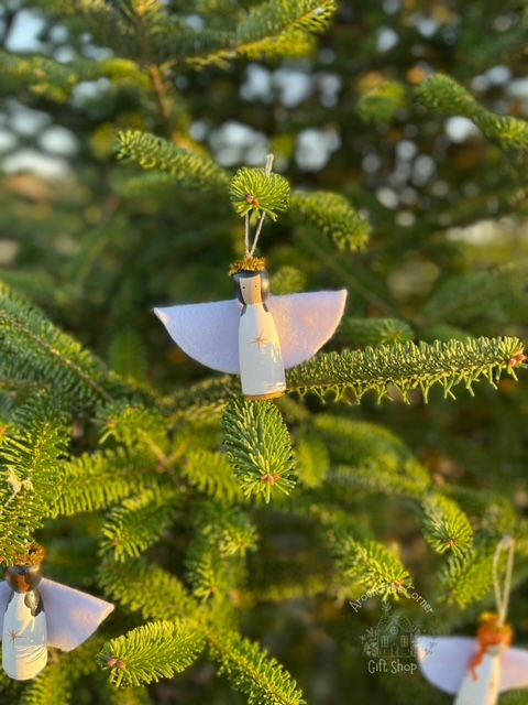 Thumbnail: One of a kind wooden Christmas angel