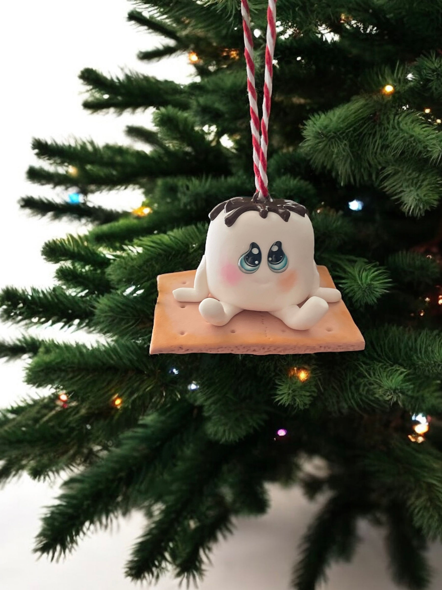 Single Mallow S’more Ornament | Christmas decor | holiday gifts
