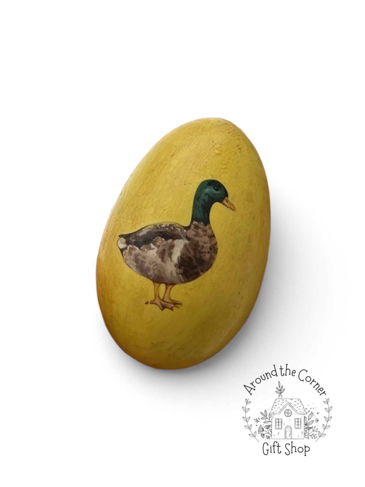 Duck wooden egg with nest | Easter | Spring decor