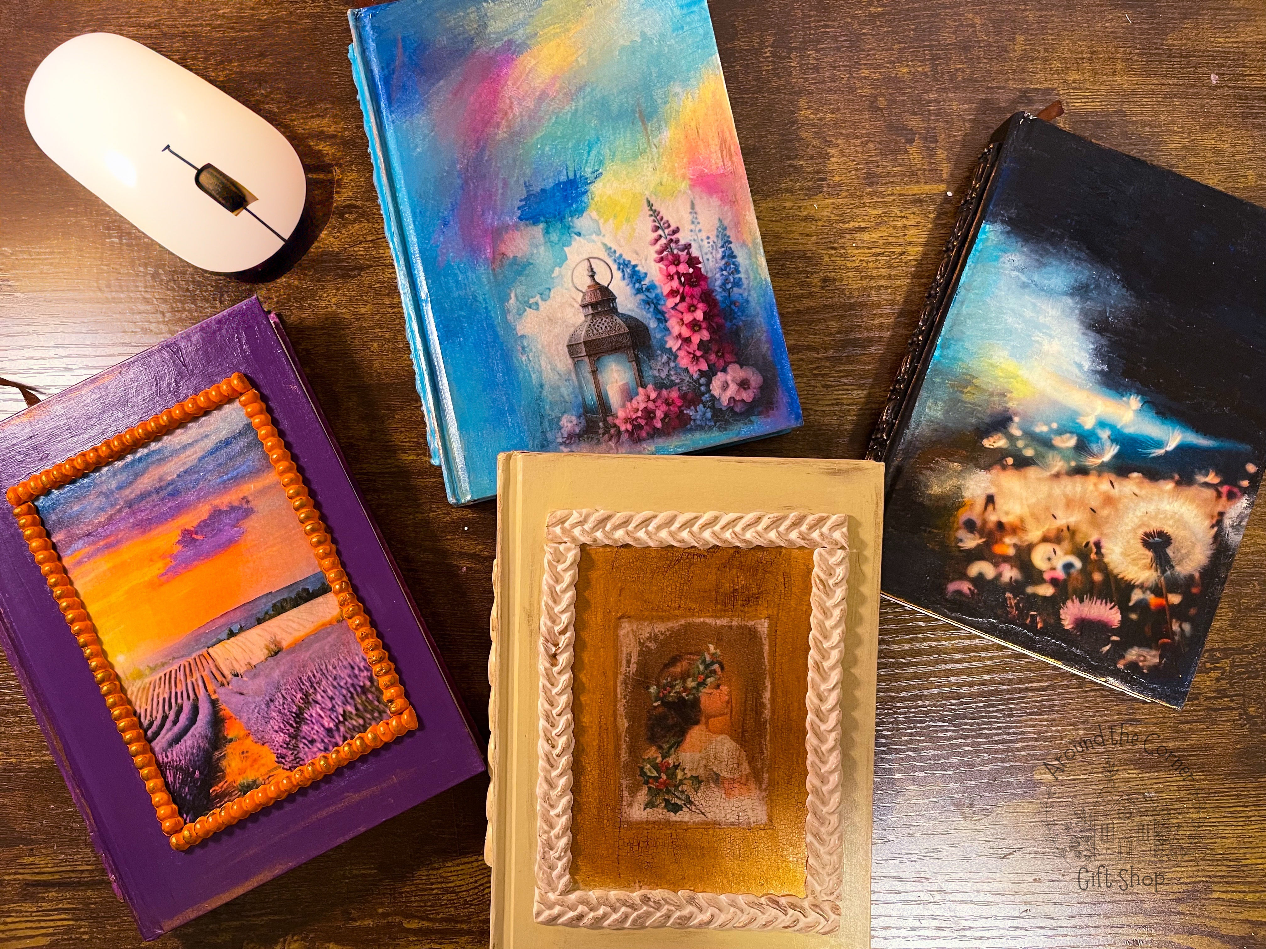 Beautiful Hand painted journal gift set | Gift ideas for students | Teacher gift