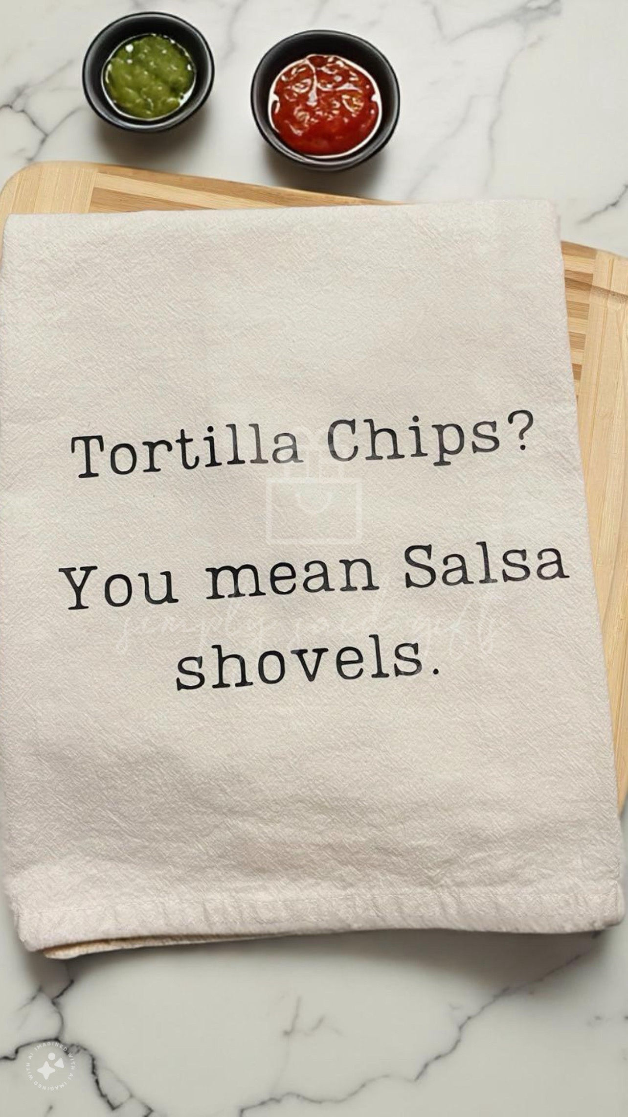Salsa Shovel kitchen towel | Cinco de Mayo| Kitchen decor