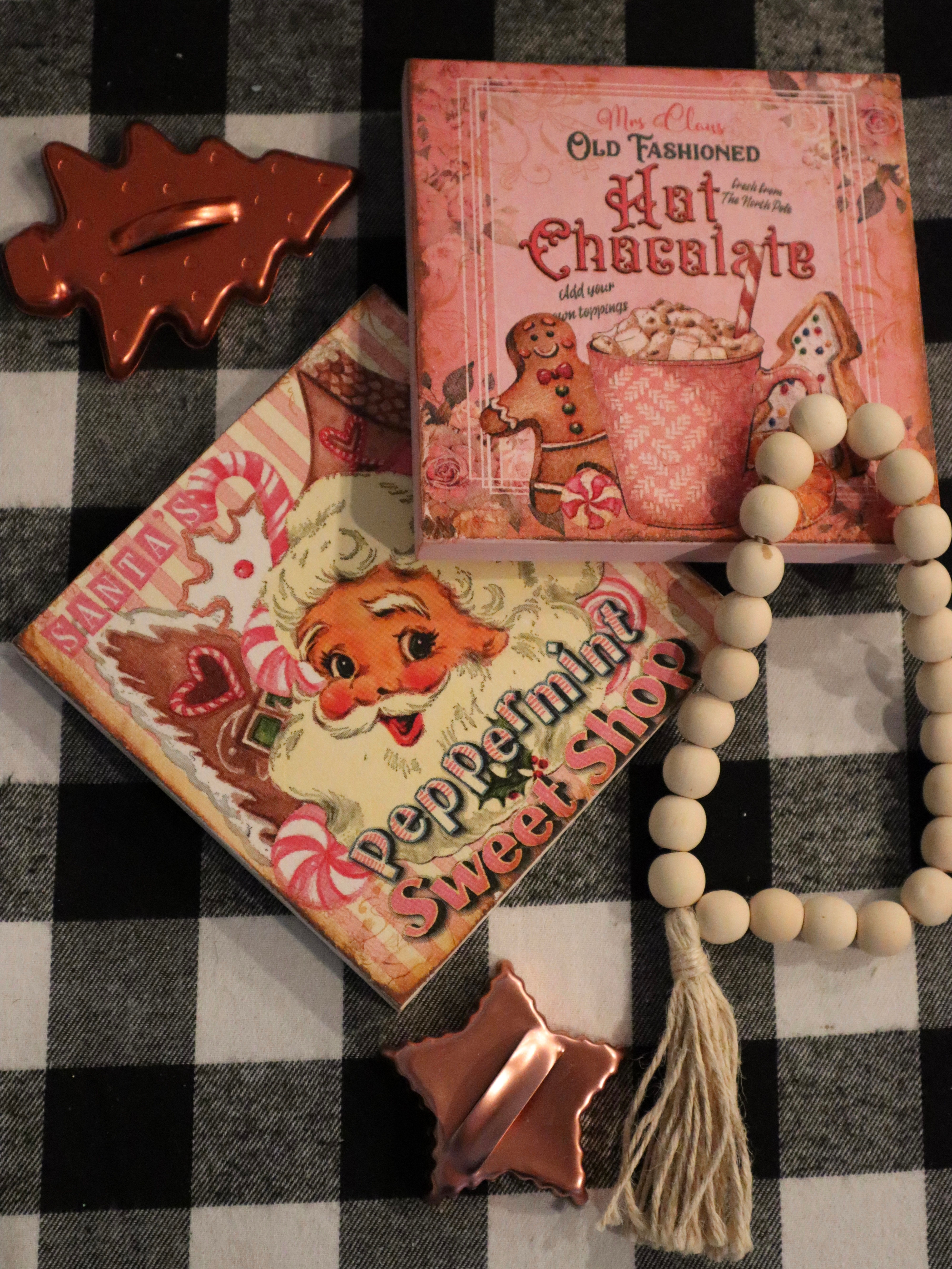 Vintage styled Holiday signs