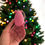Thumbnail: Cute Pink Pig Gourd ornament | German gourd | holiday decor | Vegan lovers