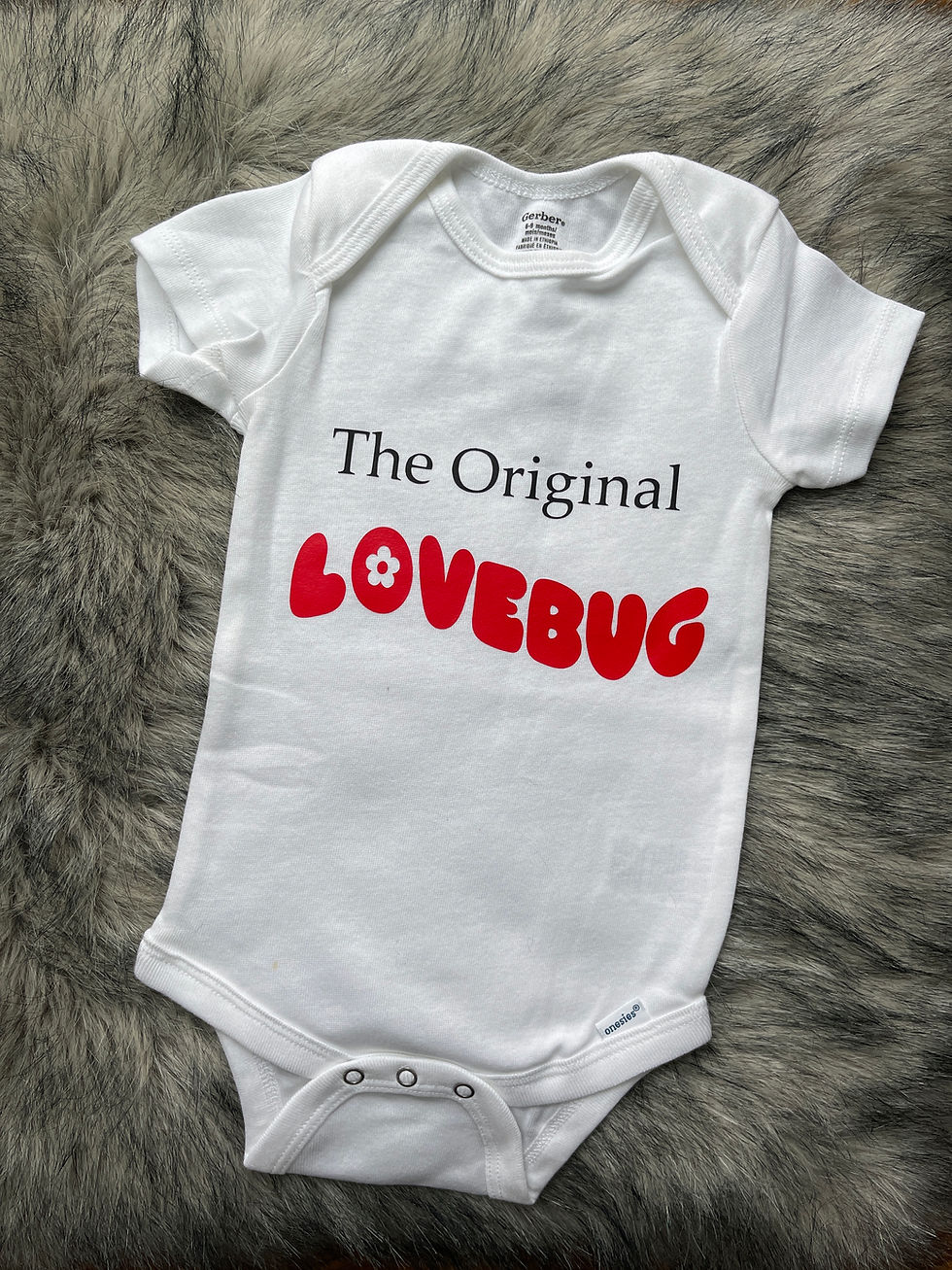 The Original Lovebug baby onesie