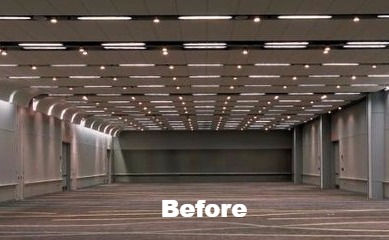 Site visit for convention ctr weddin