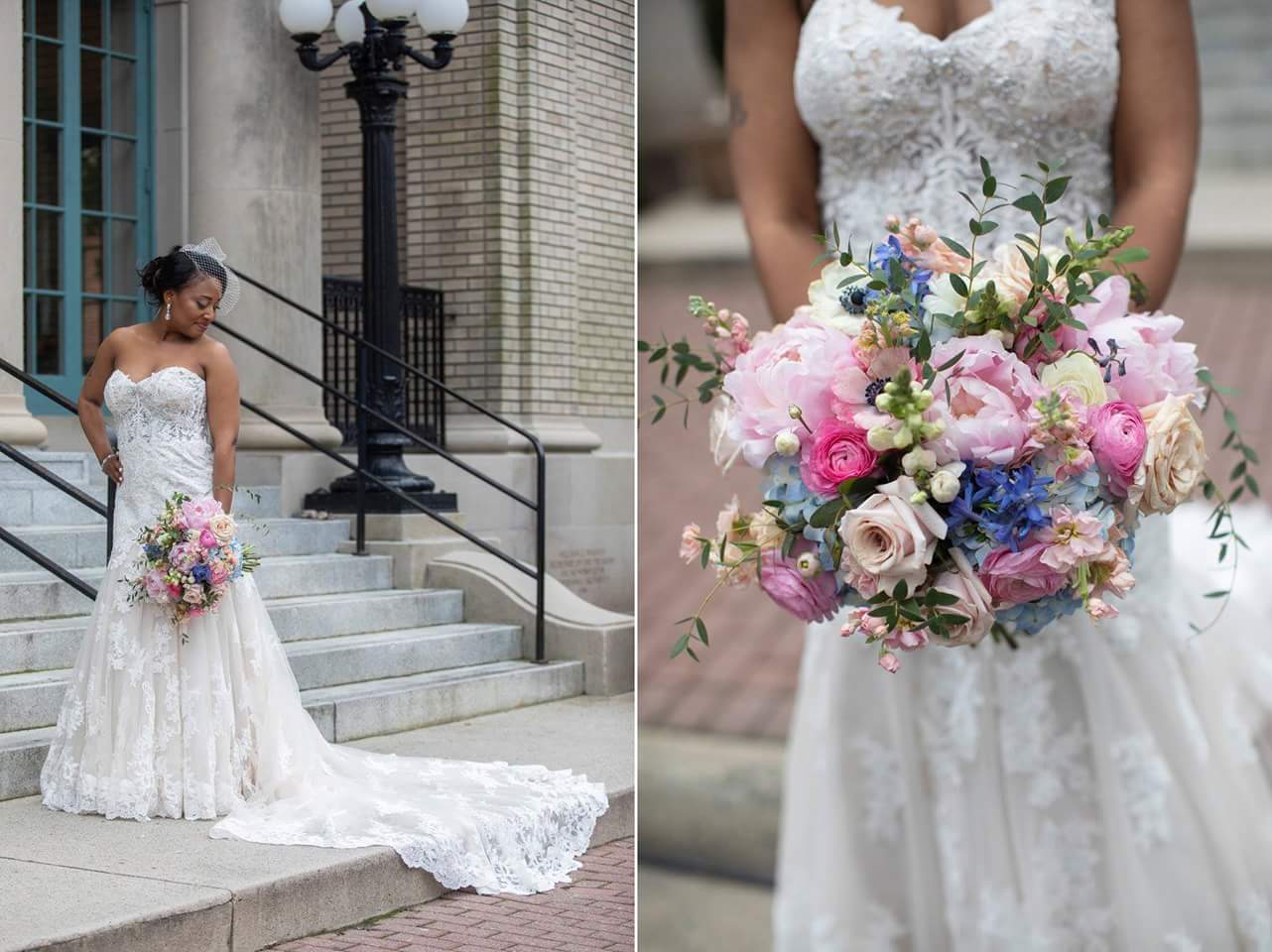 Vivid Expressions Norfolk Bridal Bouquet & Boutonniere gallery