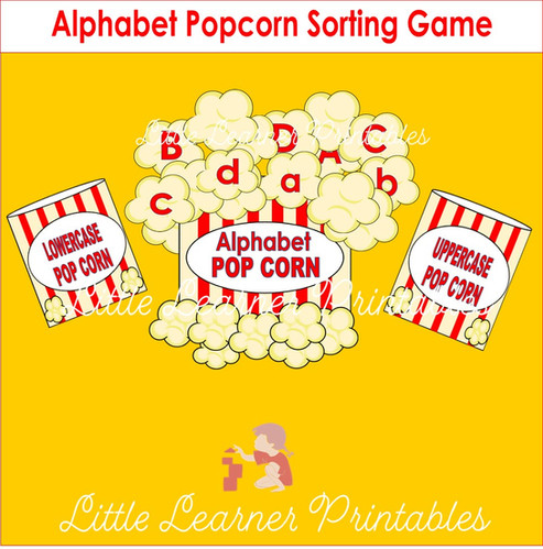 Alphabet Popcorn Sorting Game | Little Learner
