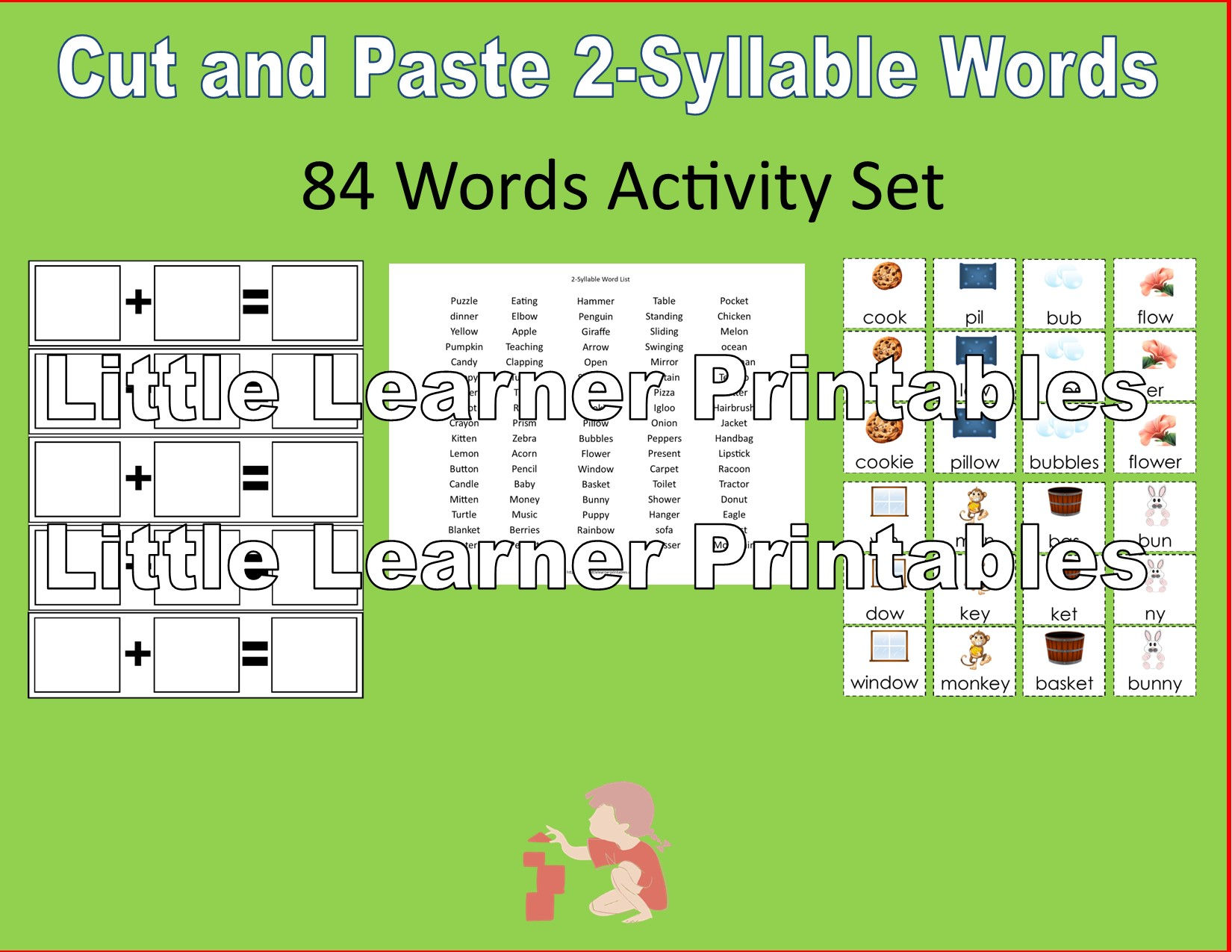 Cut and Paster 2 Syllable Word Activity