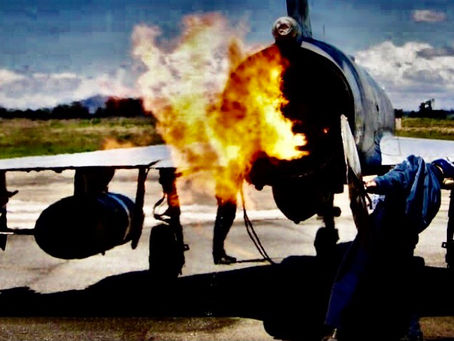 Emergencias en un avión de combate.
Situación riesgosa para la que debemos estar preparados