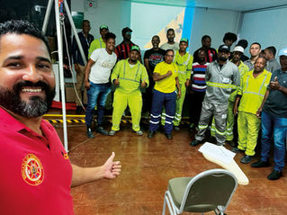 Segurança em primeiro lugar: colaboradores participam de treinamento da NR-35