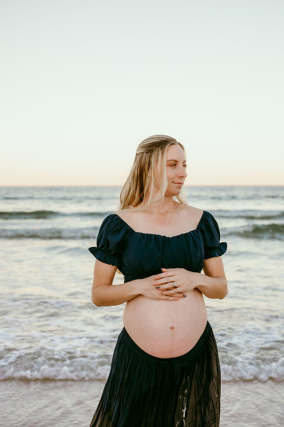 Maternity session at Washington Oaks in Palm Coast Florida