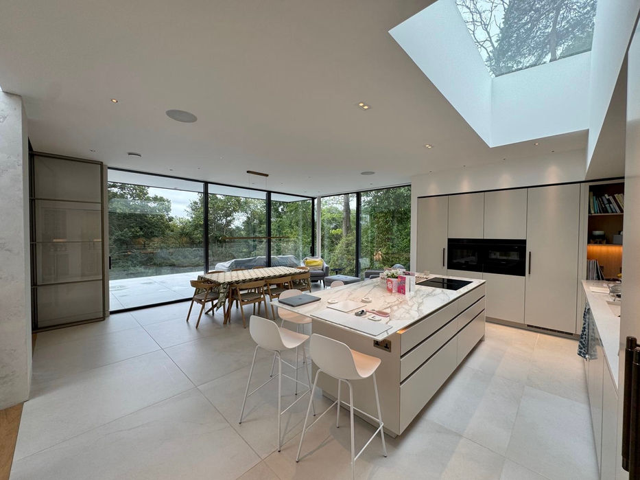New light filled modern kitchen extension