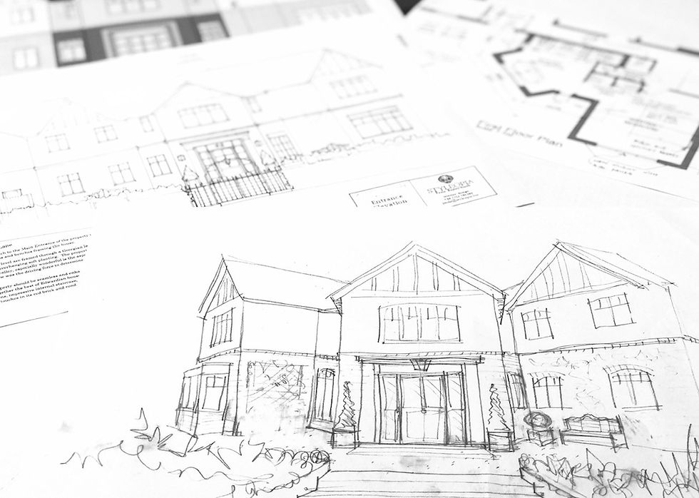 Farnham house redesign sketch work