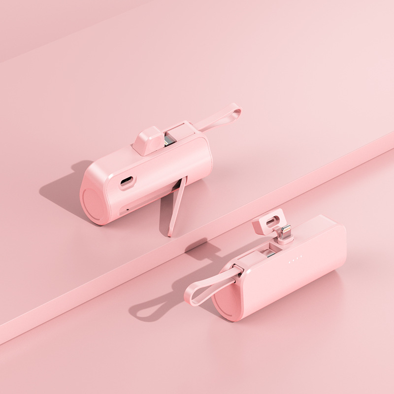 Miniatura: Power Bank 10000mAh Leve Com Cabo Embutido Carregador Portátil Para Celular Eme