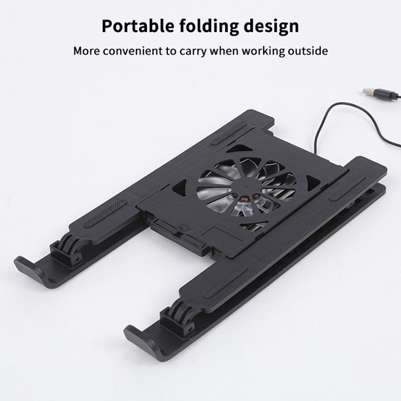 Miniatura: Laptop Cooler Base Stand Foldable Laptop Cooling Pad Holder Portable Notebook Ra