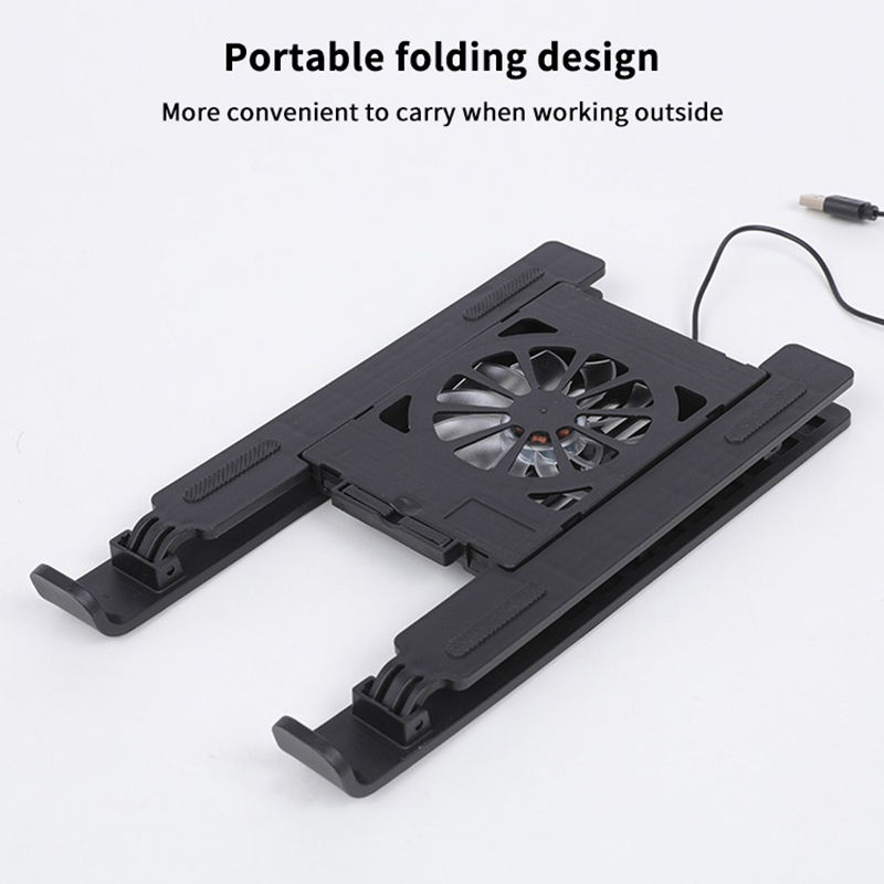 Miniatura: Laptop Cooler Base Stand Foldable Laptop Cooling Pad Holder Portable Notebook Ra