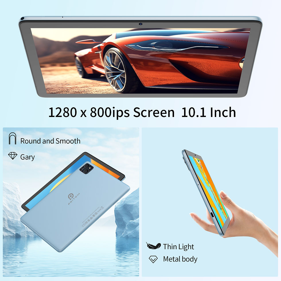 Miniatura: PRITOM TAB11 Android 15 Tablet 10 Inch, 8GB(4+4 Expand) RAM + 128GB ROM, Octa Co