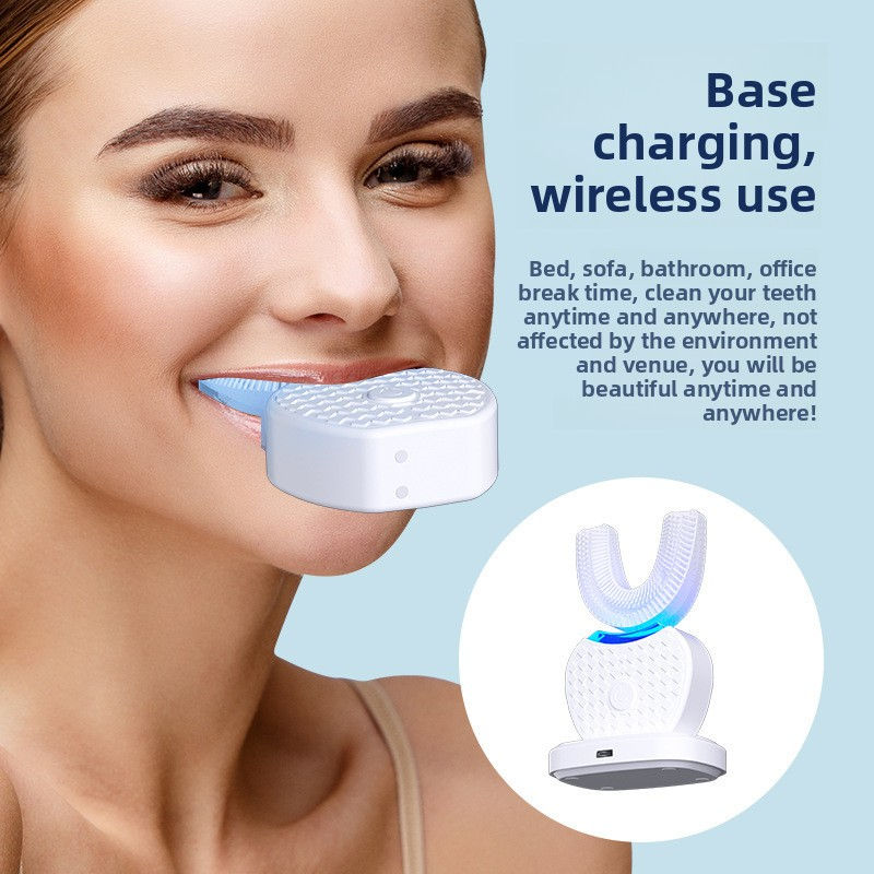 Thumbnail: Oralyft™ U-Shaped Sonic Electric Toothbrush with Charging Base