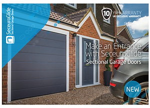 Modern grey sectional garage door installation by Behind Closed Doors Ltd