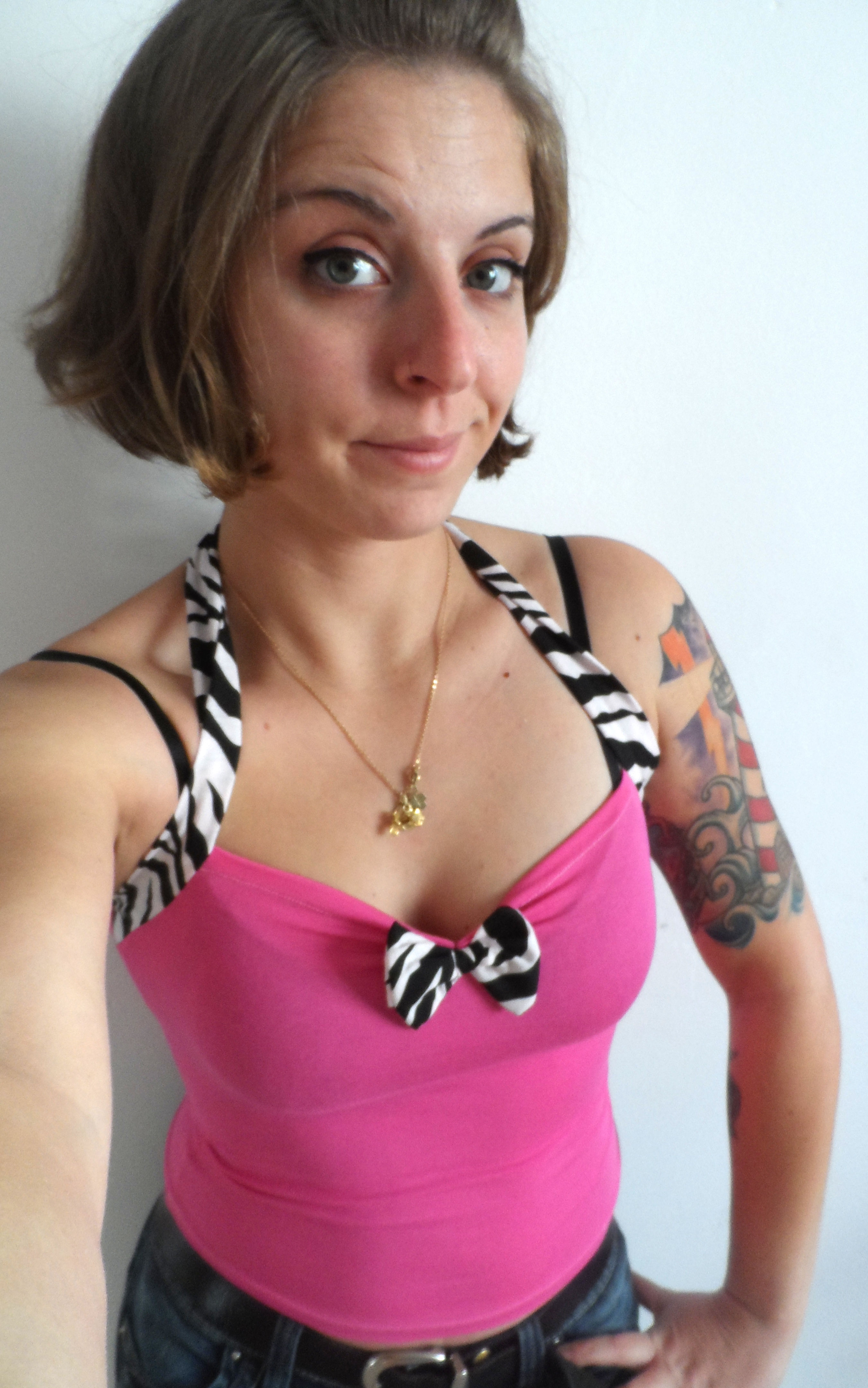 Dos nu zèbre rose - T.U