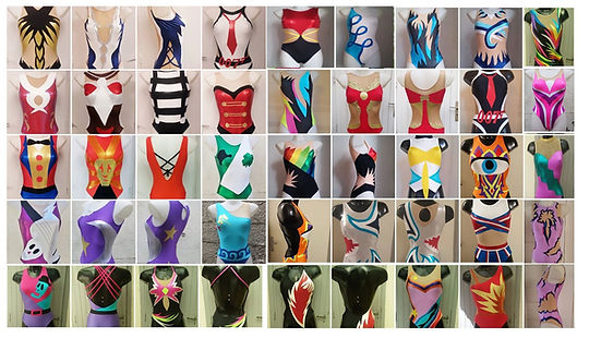 Maillots de natation synchronisée Jo.Bonnie confection sur-mesures