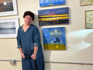 Alexandra at The Artful Mind Fine Art Exhibit - In Good Company