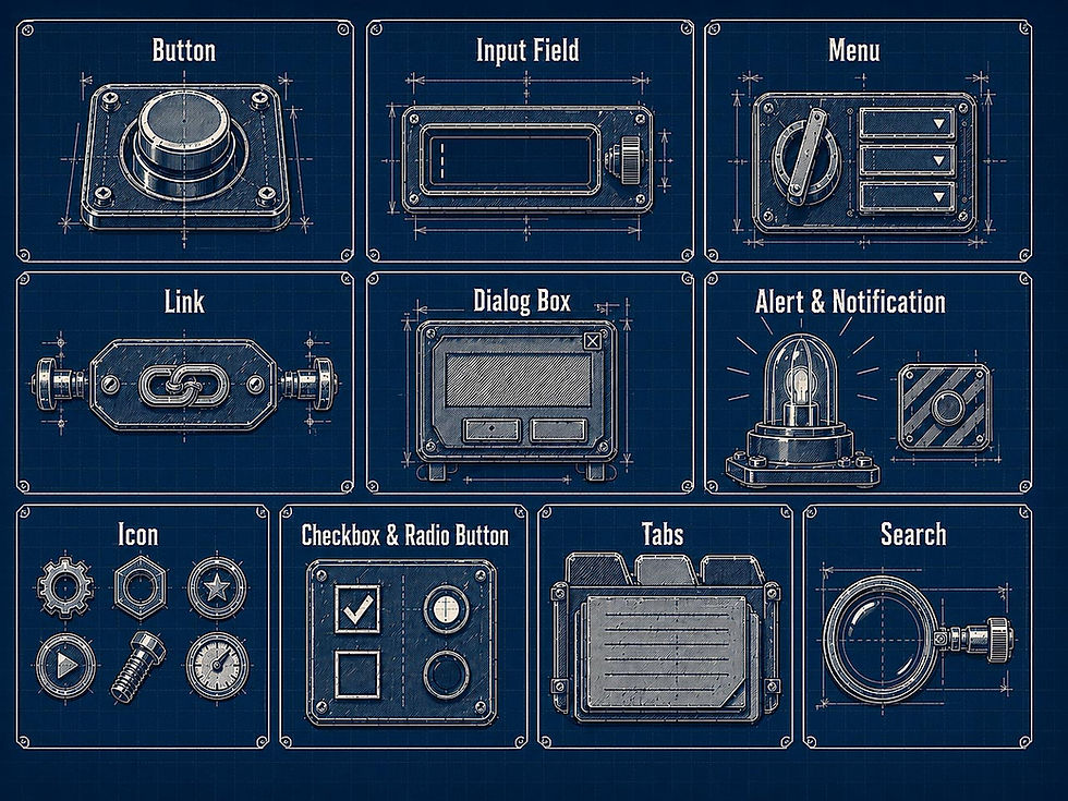 10 GUI Design Elements Build Every User Interface