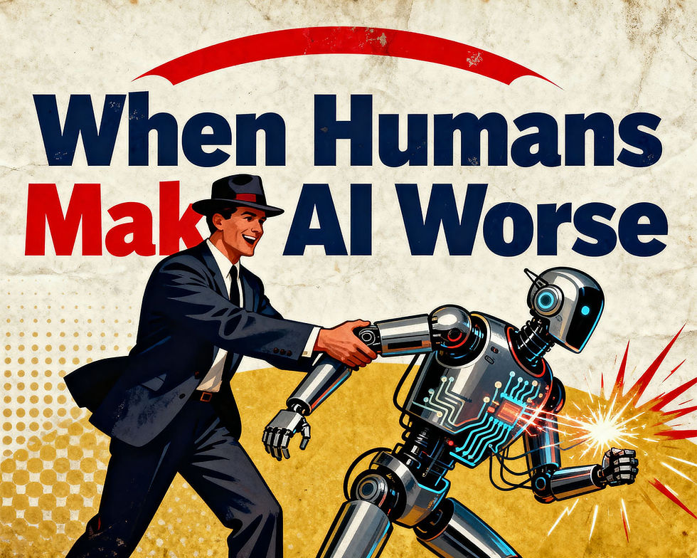 When Humans Add Negative Value: AI Alone vs. Human–AI Synergy