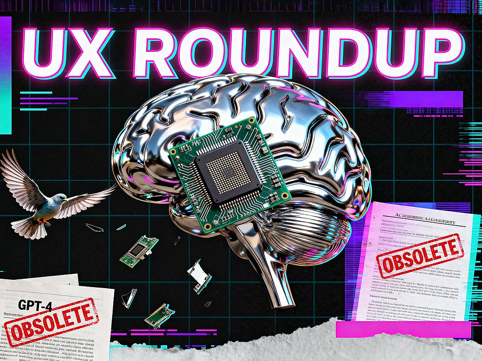 UX Roundup: Image Models Compared | Writing for the Web | AI vs. Human Cognition | E-Commerce Usability | Multimodal Music Models