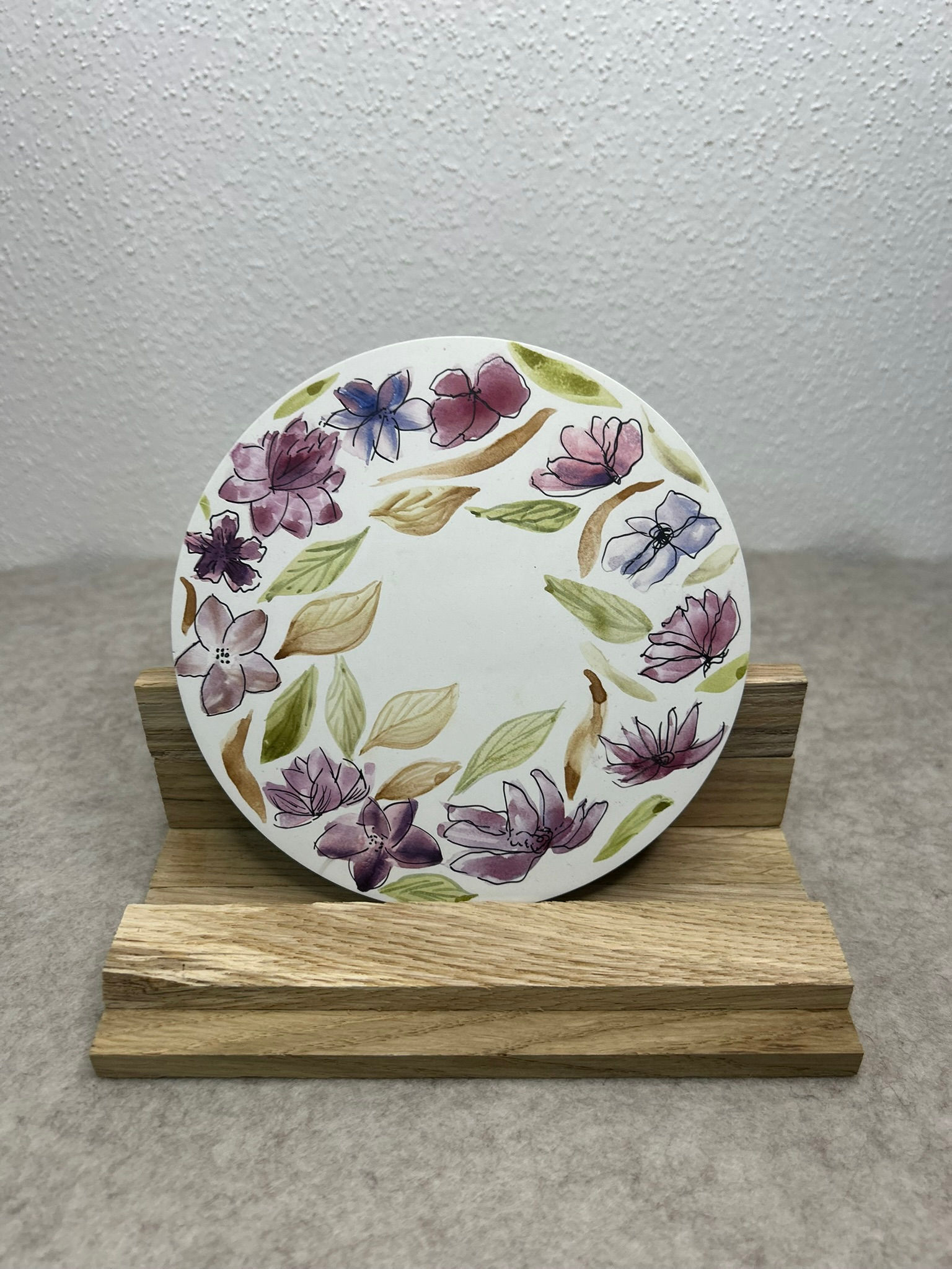 Dekoteller - "Blütenkranz" 