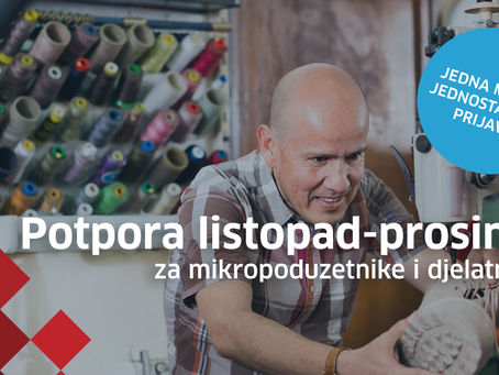 Potpora za očuvanje radnih mjesta LISTOPAD - PROSINAC 2020.