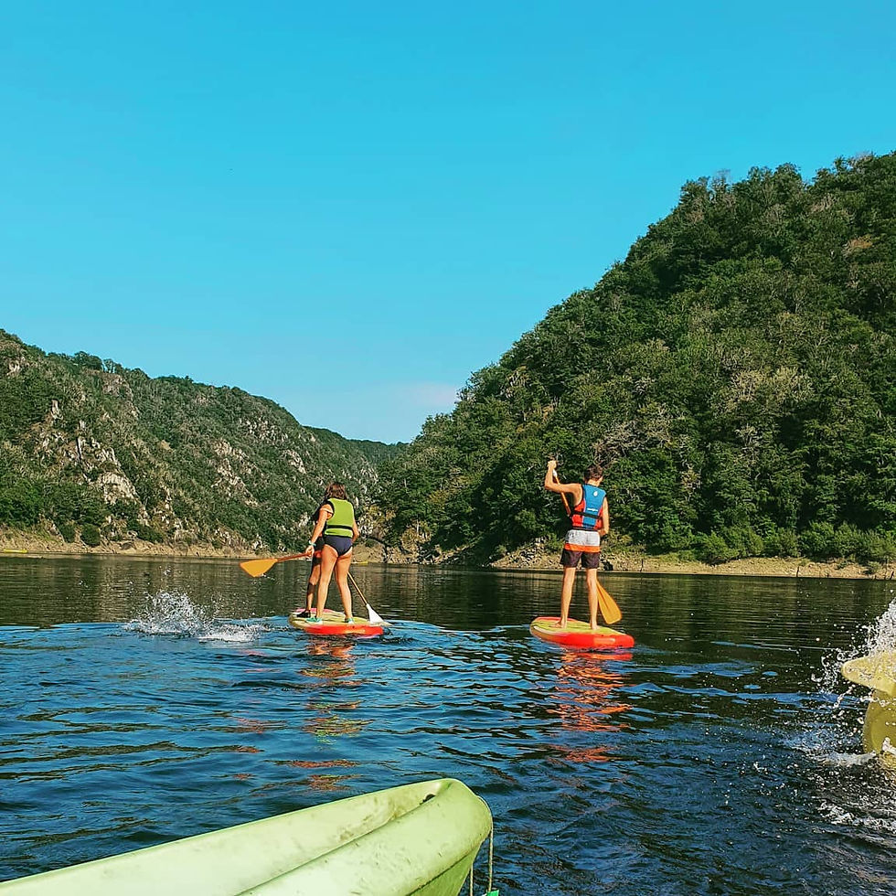 Stand up paddle en Corrèze, sur la Dordogne