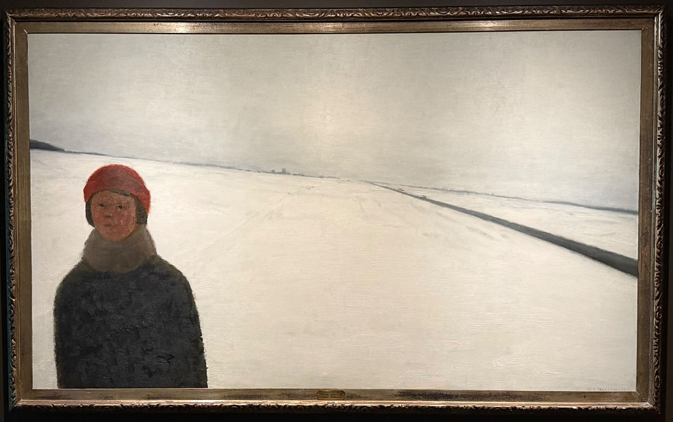 Jean Paul Lemieux, Solstice D’Hiver, 1961, oil on canvas.