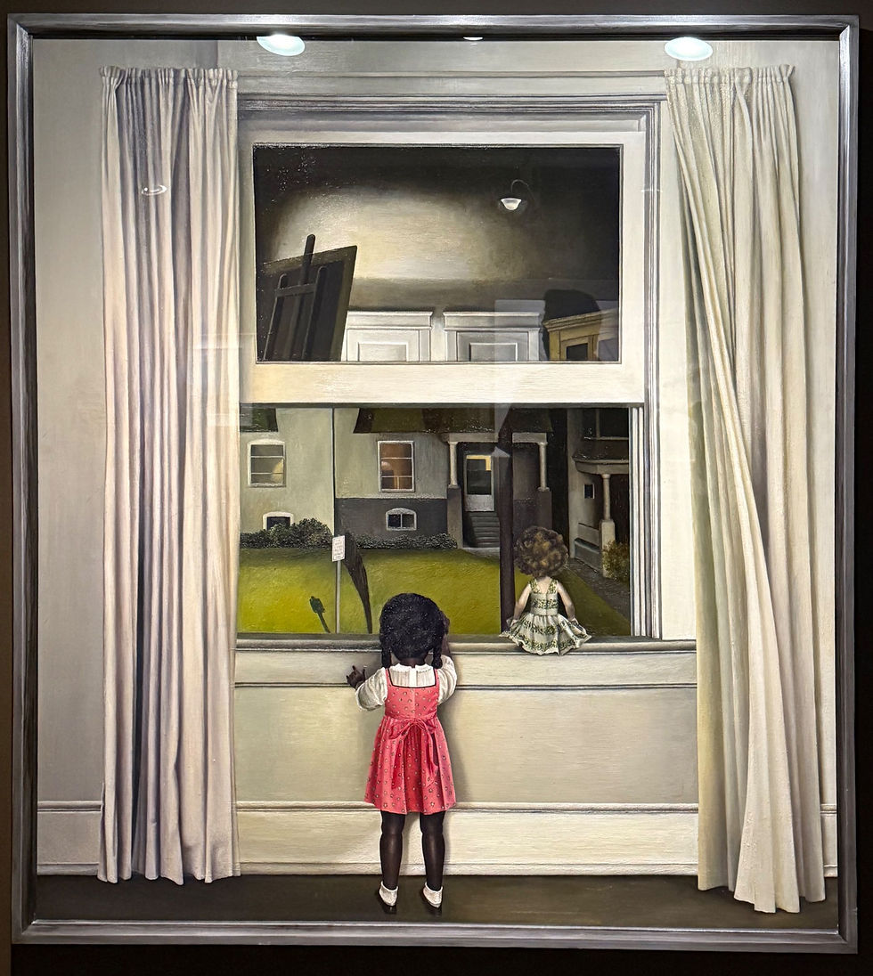 Christiane Pflug, Interior at Night, 1964-1965, oil and resin and/or oil medium on canvas.