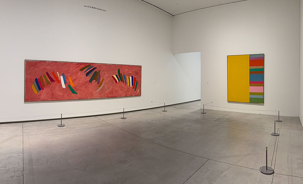 Jack Bush, Salmon Concerto with This Time Yellow.