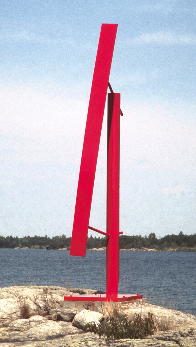 Robert Murray, Ferus, 1963, Painted steel, 360.8 x 111 x 56 cm, Collection of the National Gallery of Canada, Ottawa, purchased 1999 (40049). Photo credit: Robert Murray.