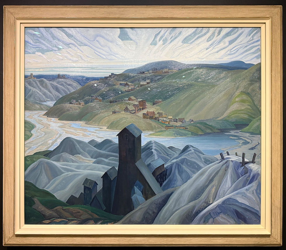 Franklin Carmichael, A Northern Silver Mine, 1930, oil on canvas.
