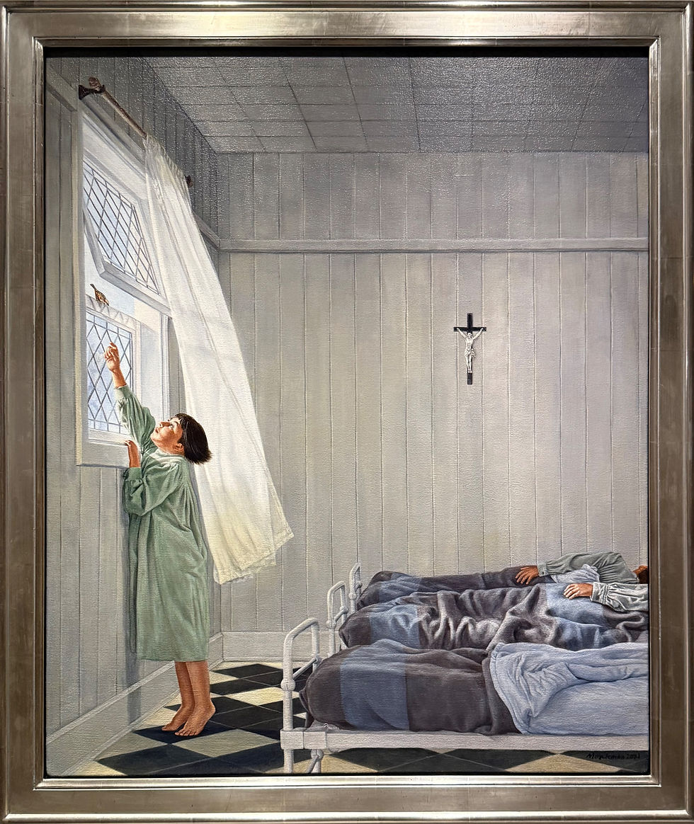 Kent Monkman, Study for the Sparrow, 2021, acrylic on canvas.