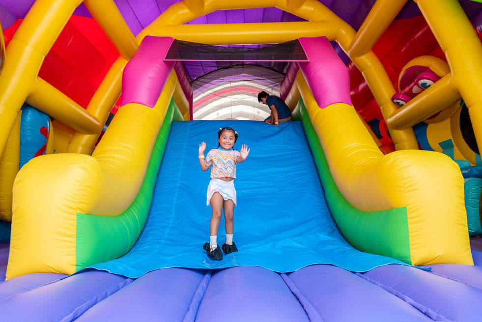 Visitors interacting with Pop in the City installation New York City