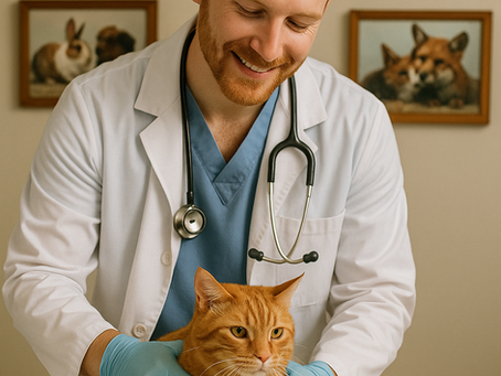 Evcil hayvan sahibi, kucağındaki yavru köpek ile Zootopia Veteriner Kliniği’nde ilk muayene için bekliyor