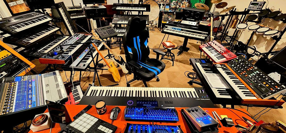 Rick Balentine’s composing studio — view 2.