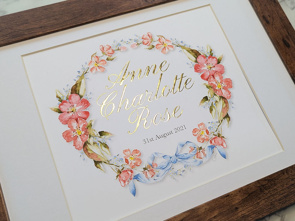 Thumbnail: Painted Wild Rose Wreath
